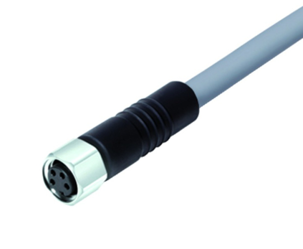 BINDER Socket Circular M8 8p with Cable 5m 77-3706-0000-20008-0500
