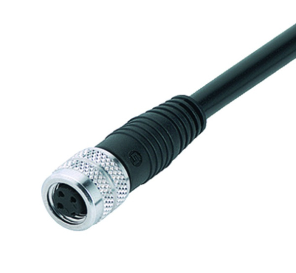 BINDER Socket Circular M8 4p with Cable 2m 77-3506-0000-50004-0200