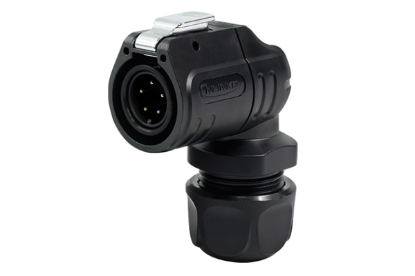 90° Plastic Male Plug CNLINKO LP-16-C05PE-02-012A