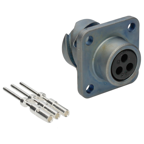 ITT Male socket 3p CA3102E10SL-3P-B-F80-A240