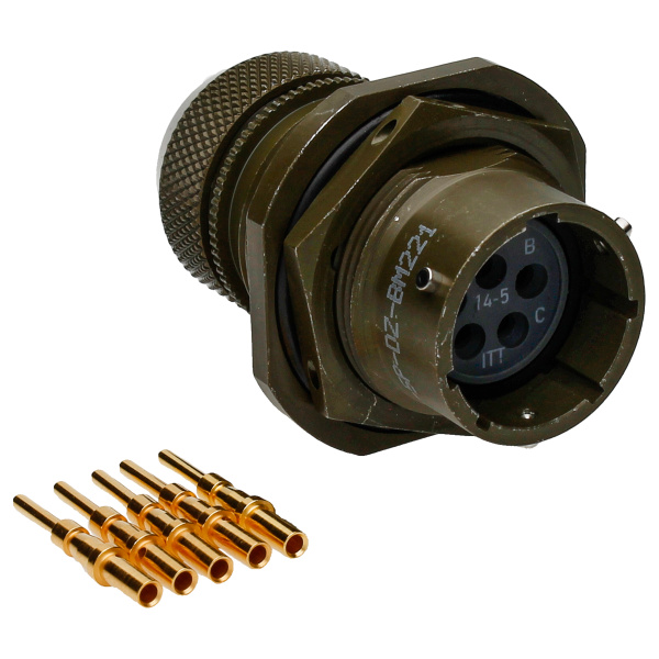 ITT Male receptacle 5p KPSE7E14-5P-DZ-BM221