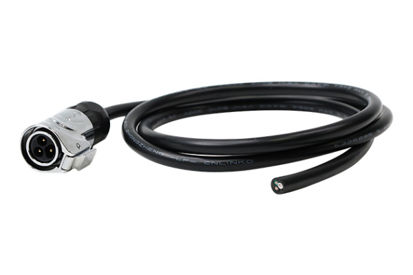 Standard Model 3 Pin L=1M Metal Male Plug+Cable With Soldering CNLINKO LP16-03-MP-E-1M-004