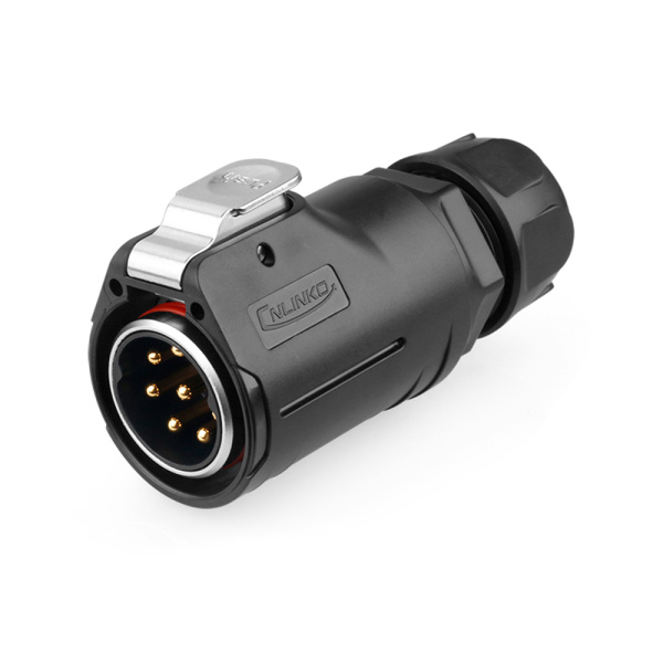 Metal + Plastic male plug CNLINKO LP-28-C08PE-01-001