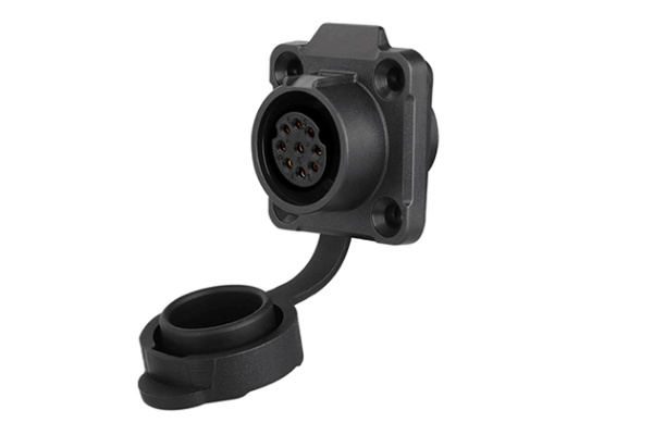 90° Four Hole Plastic Female Socket CNLINKO LP-16-J09SX-02-401