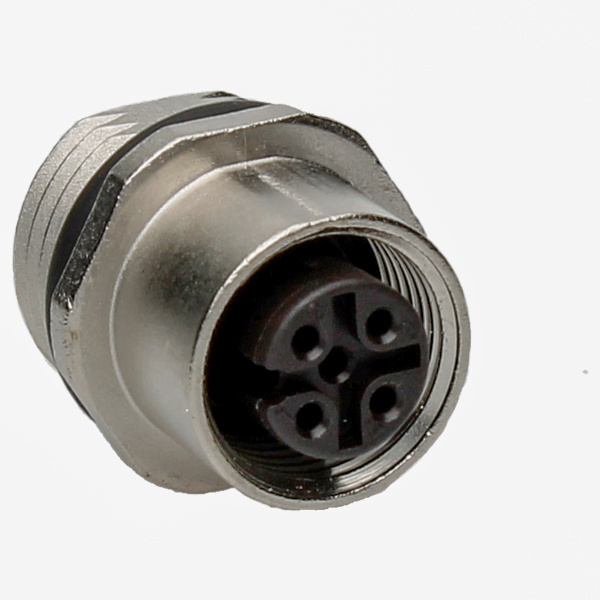BINDER Socket Circular M12 4p Solder 09-3432-77-04