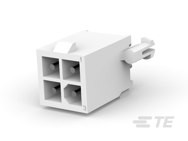 TE CONNECTIVITY Plug Square Mate-N-Lok 4p THT 1-770874-0
