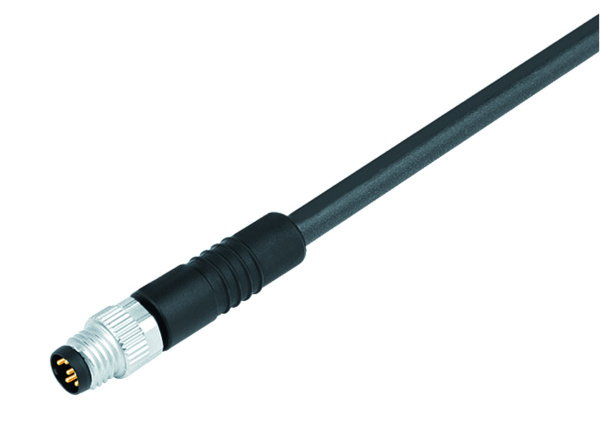 BINDER Plug Circular M8 12p with Cable 5m 77-3405-0000-50012-0500