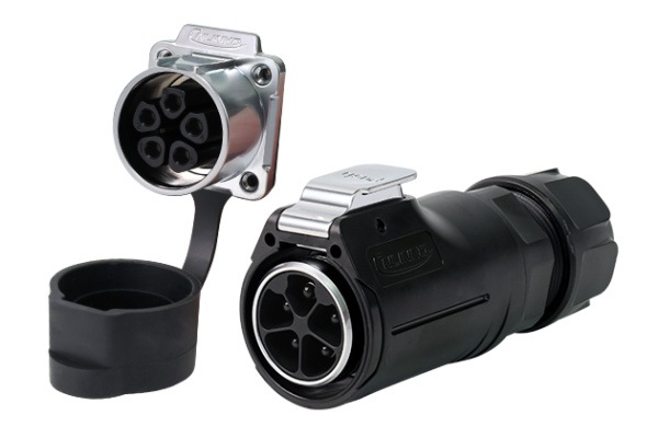 Metal+Plastic Four Holes Flange Formal Mounting CNLINKO LP-32-J05SX-03-401A / LP-32-C05PE-01-001A