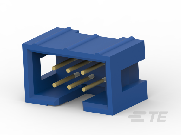 TE CONNECTIVITY Plug Square 6p THT 2-1761603-1