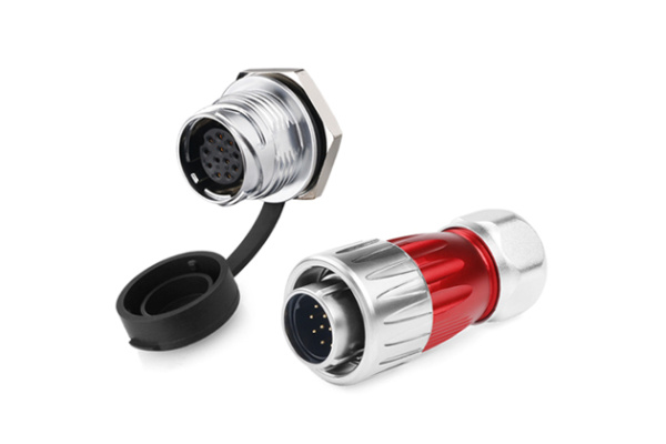 Single hole socket of metal+ Plug CNLINKO DH-20-J12SX-03-101A / DH-20-C12PE-03-001A