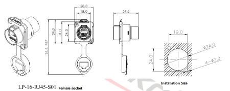картинка  CNLINKO LP-16-RJ45-S01 