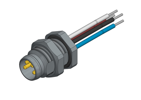 CONEC Device plug 4pol with wires 42-01035