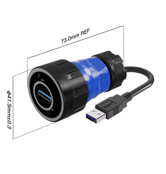 картинка  CNLINKO YM24-USB3-MP-MP-0D5M-001 