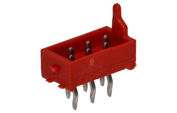 TCO Connector male THT 6p A28E-06BT6