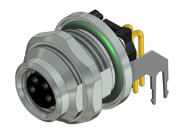 CONEC Socket Circular M8 4p THR SAL-8S-FKHW4-X8