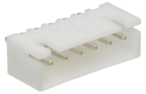 JST Plug Square XH 6p THT B6B-XH-A (LF)(SN)