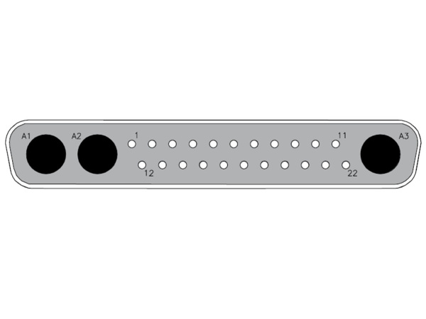 FCT D-Sub Female connector shell FM25W3SA-K121