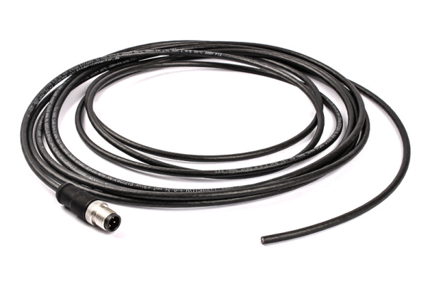 BINDER Plug Circular M12 4p with Cable 5m 79-3529-37-04