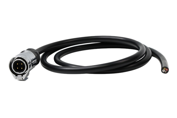 Standard Model 4 Pin L=1M Metal Male Plug+Cable With Soldering CNLINKO LP16-04-MP-E-1M-005