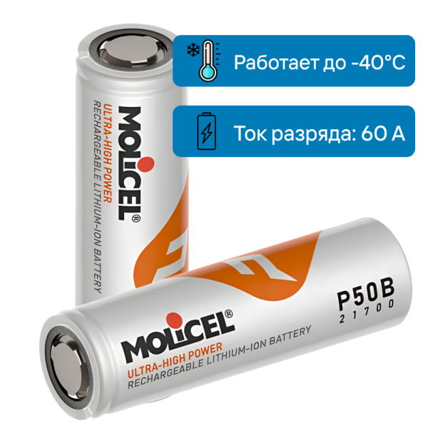 Аккумулятор Molicel INR-21700-P50B