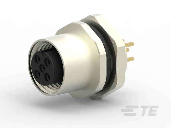 TE CONNECTIVITY Socket Circular M12 5p THT T4143012051-000