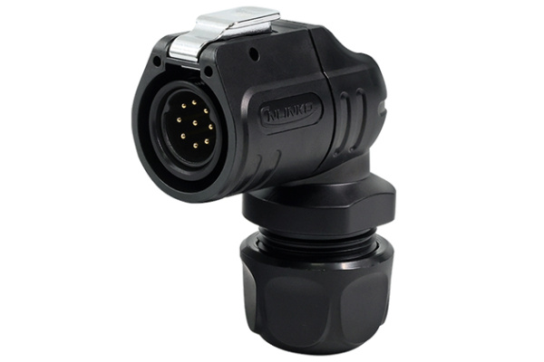 90° Plastic Male Plug CNLINKO LP-16-C09PE-02-012A