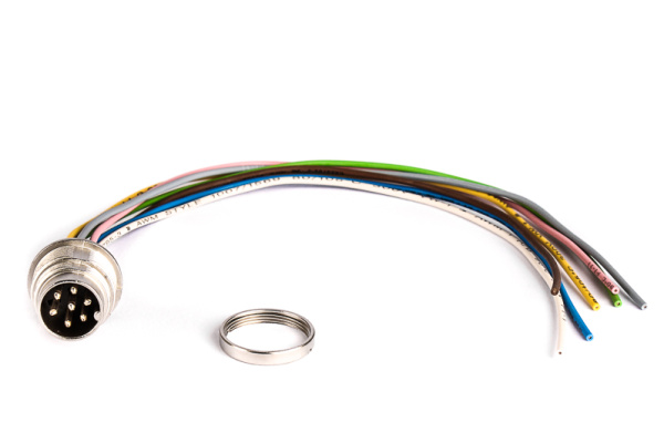 BINDER Plug Circular M16 7p with Strands 0.2m 09-0327-782-07